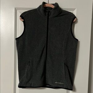 Eddie Bauer Gray Fleece Vest